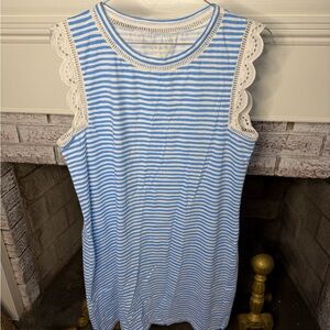 Lilly Pulitzer Blue and White Striped shirt dress